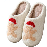 Warme Retro Pluche Kerstpantoffels - Frosty Feet