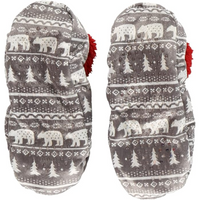 Women’s Fleece Christmas Slipper Socks - HollyWarm