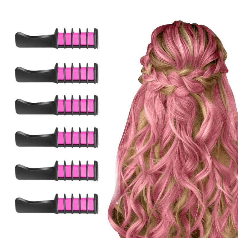 Washable Hair Chalk Comb – Fun Temporary Hair Color