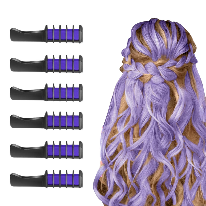 Washable Hair Chalk Comb – Fun Temporary Hair Color