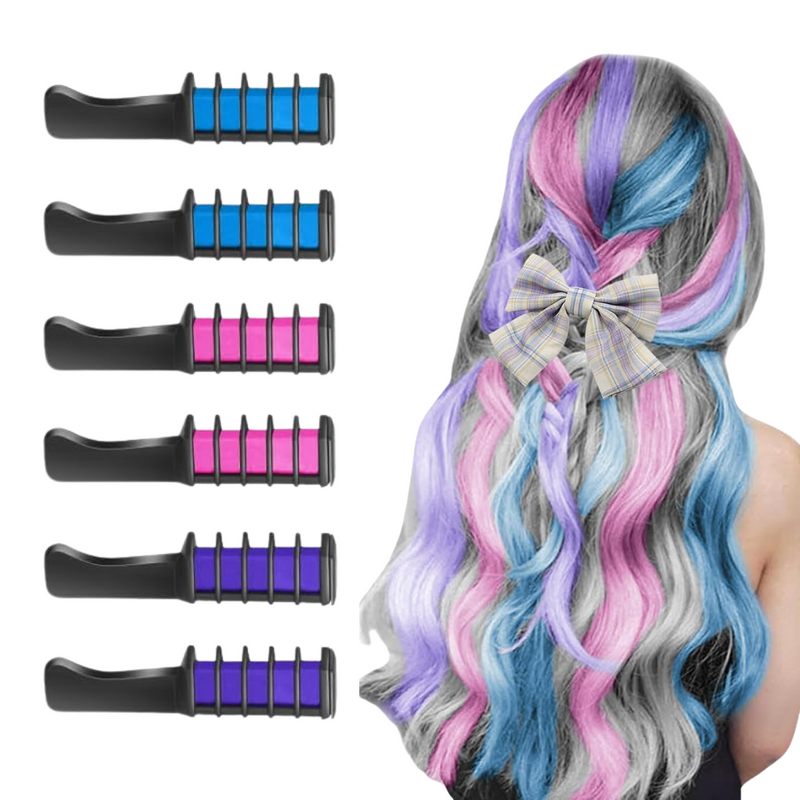 Washable Hair Chalk Comb – Fun Temporary Hair Color