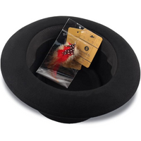 Pork Pie Wool Felt Fedora Hat - Evan