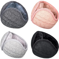 Unisex Foldable Knit Ear Warmers Set of 4 – BundleMuffs