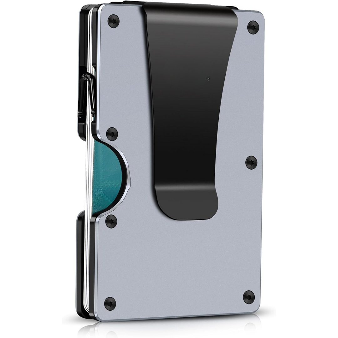 Slim RFID-Blocking Carbon Fiber Wallet with Money Clip - CarbonVault