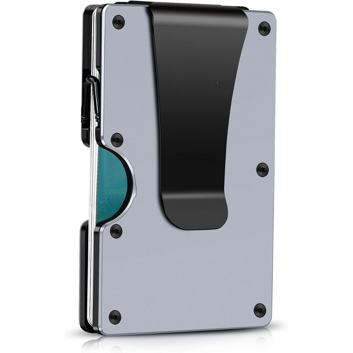 Slim RFID-Blocking Carbon Fiber Wallet with Money Clip - CarbonVault