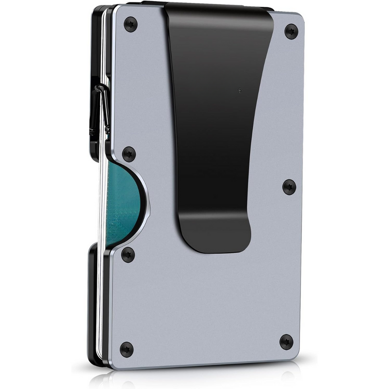 Slim RFID-Blocking Carbon Fiber Wallet with Money Clip - CarbonVault