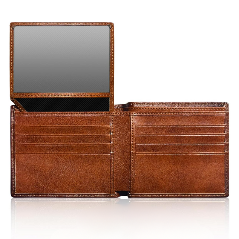 Men's Bifold Wallet in Top Grain Leather - EliteFold