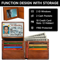 Men's Bifold Wallet in Top Grain Leather - EliteFold
