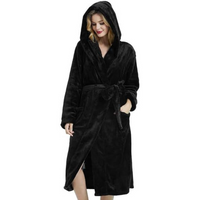 Women's Fleece Bathrobe with Hood – Vivianne