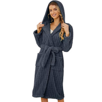 Fluffy Lined Women's Bathrobe - Diana