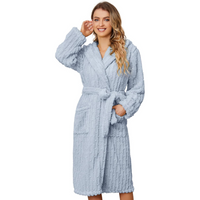 Fluffy Lined Women's Bathrobe - Diana