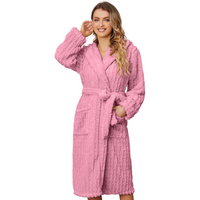 Fluffy Lined Women's Bathrobe - Diana