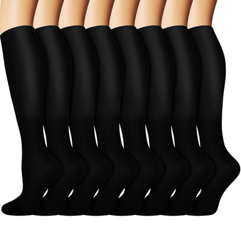 Graduated Copper Compression Socks 15-20mmHg (8 Pairs) - StepRelief