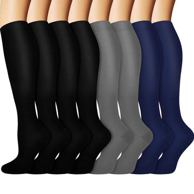 Graduated Copper Compression Socks 15-20mmHg (8 Pairs) - StepRelief