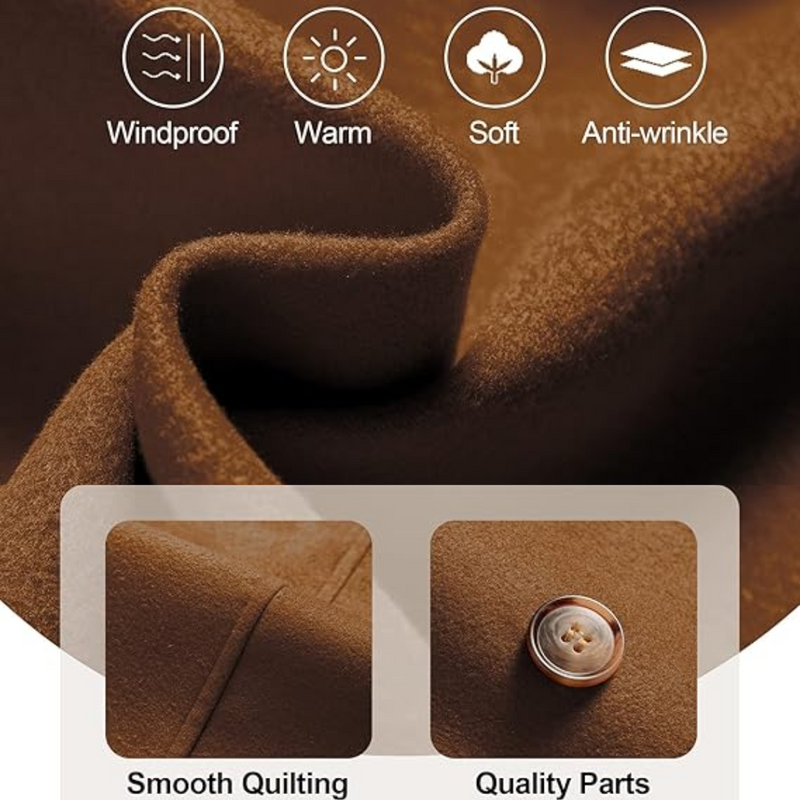 Dames Gewatteerde Wintertrenchcoat met Capuchon - Nina
