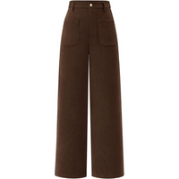 Casual Wijde Palazzo Broek met Hoge Taille en Zakken - Clarissa