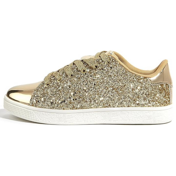 Sparkling Lace-Up Fashion Women's Sneakers - Xenia