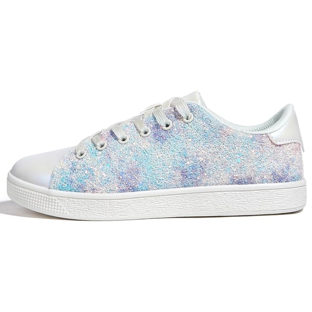Sparkling Lace-Up Fashion Women's Sneakers - Xenia
