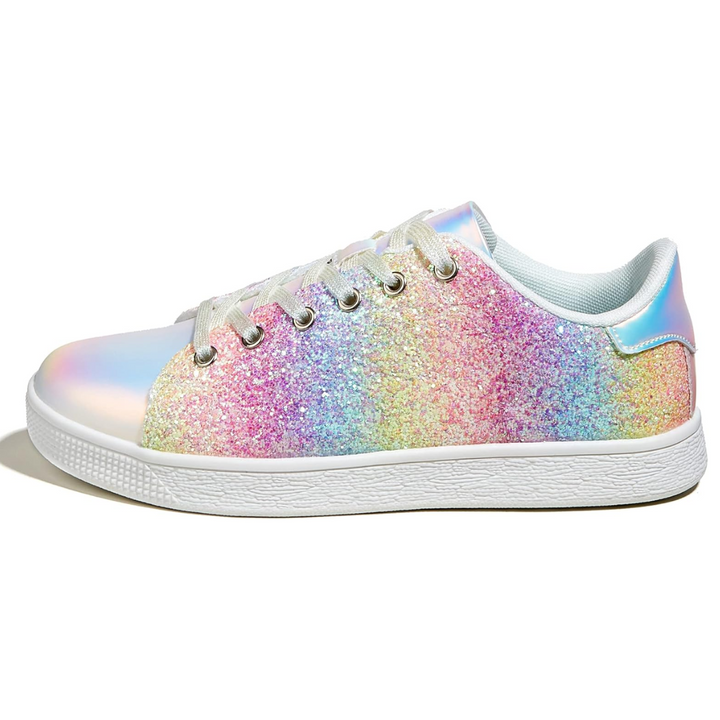 Sparkling Lace-Up Fashion Women's Sneakers - Xenia