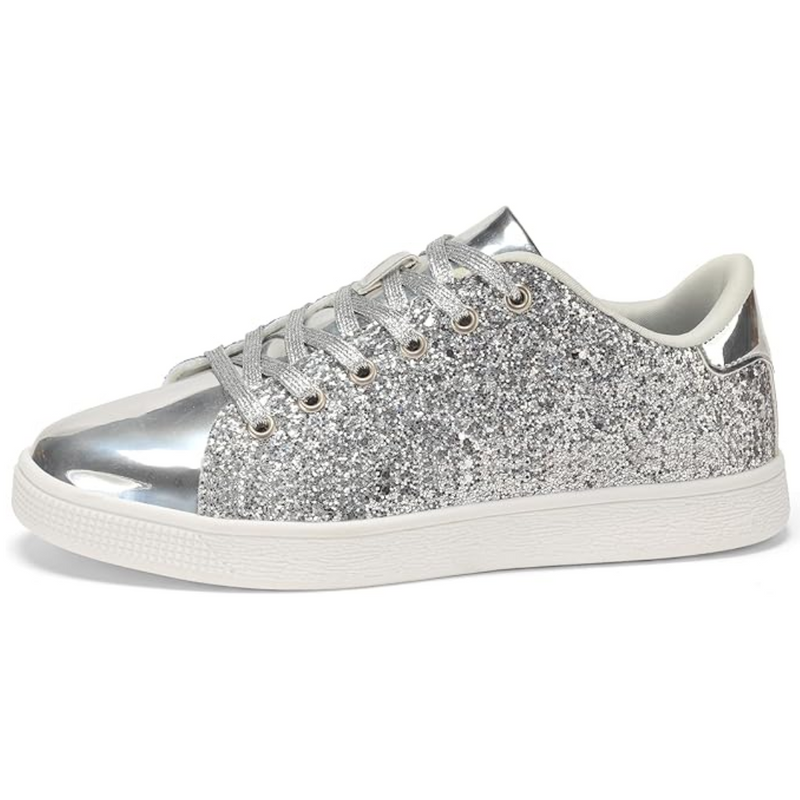 Sparkling Lace-Up Fashion Women's Sneakers - Xenia