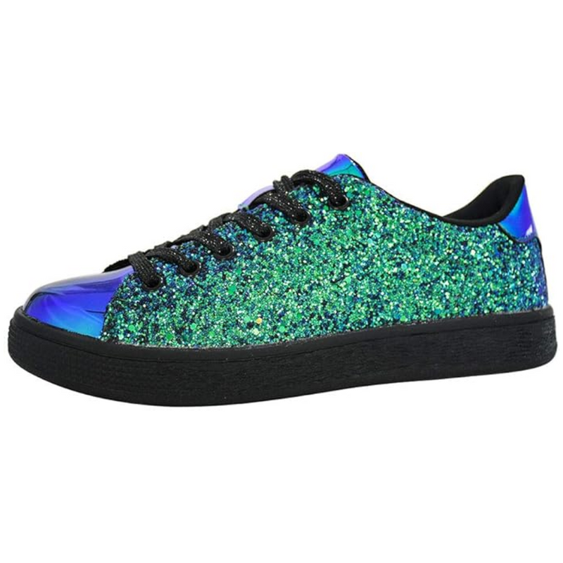 Sparkling Lace-Up Fashion Women's Sneakers - Xenia