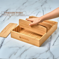 Bamboo Kitchen Organizer for Lid Storage - TopKeeper