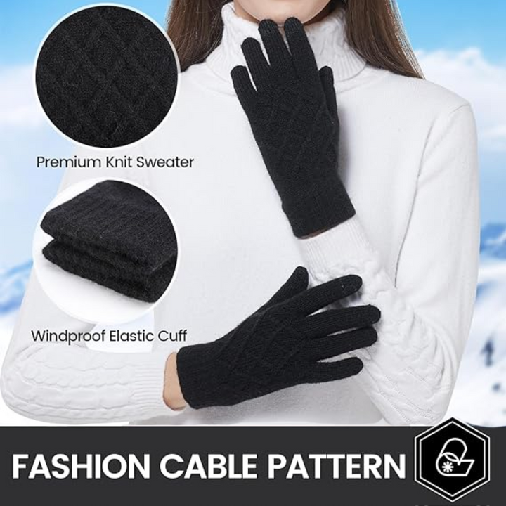 Thermally Knitted Touchscreen Winter Gloves – ArcticTap