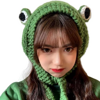 Crocheted Frog Ear-Warming Headband - FrogHeat