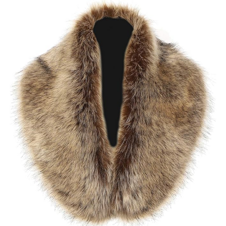 Luxury Faux Fur Neck Warmer Scarf - Daisy