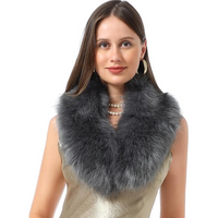 Luxury Faux Fur Neck Warmer Scarf - Daisy