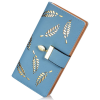 Long Leaf Leather Wallet - Leanne