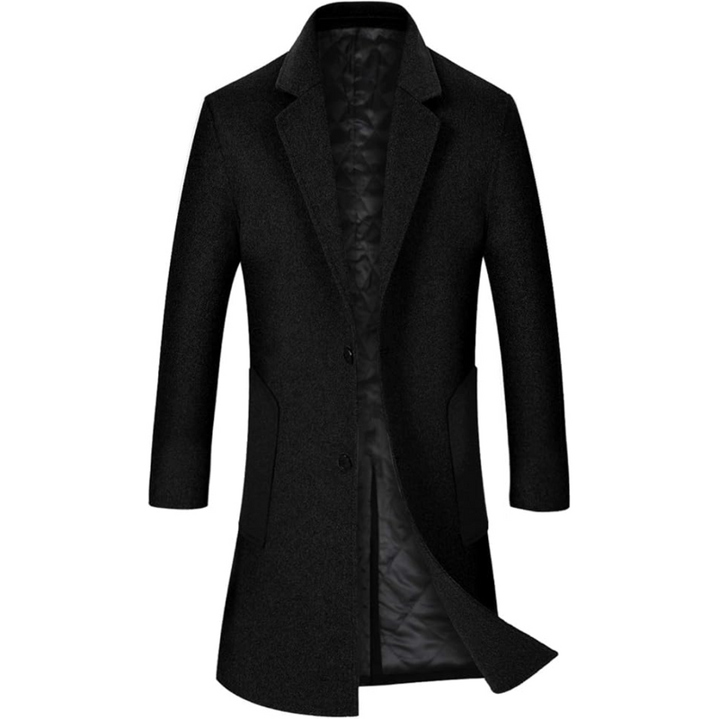 Men’s Wool Blend Trench Coat - Pedro