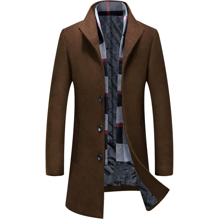 Men’s Wool Blend Trench Coat - Pedro