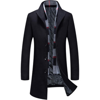 Men’s Wool Blend Trench Coat - Pedro
