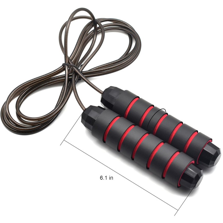 Adjustable Jump Rope with Tangle-Free Bearings