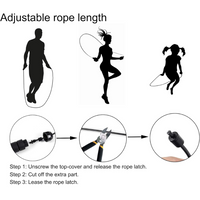 Adjustable Jump Rope with Tangle-Free Bearings