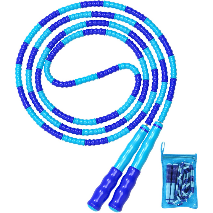 Adjustable Tangle-Free Beaded Jump Rope for Fitness