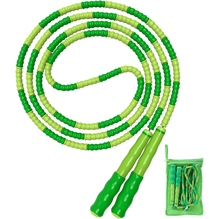 Adjustable Tangle-Free Beaded Jump Rope for Fitness