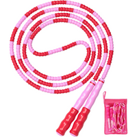 Adjustable Tangle-Free Beaded Jump Rope for Fitness