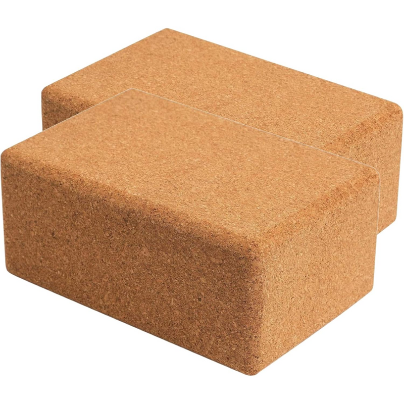 Kurk Yoga Blokken – Natuurlijk, Antislip, Geurvrij (2-Pack)