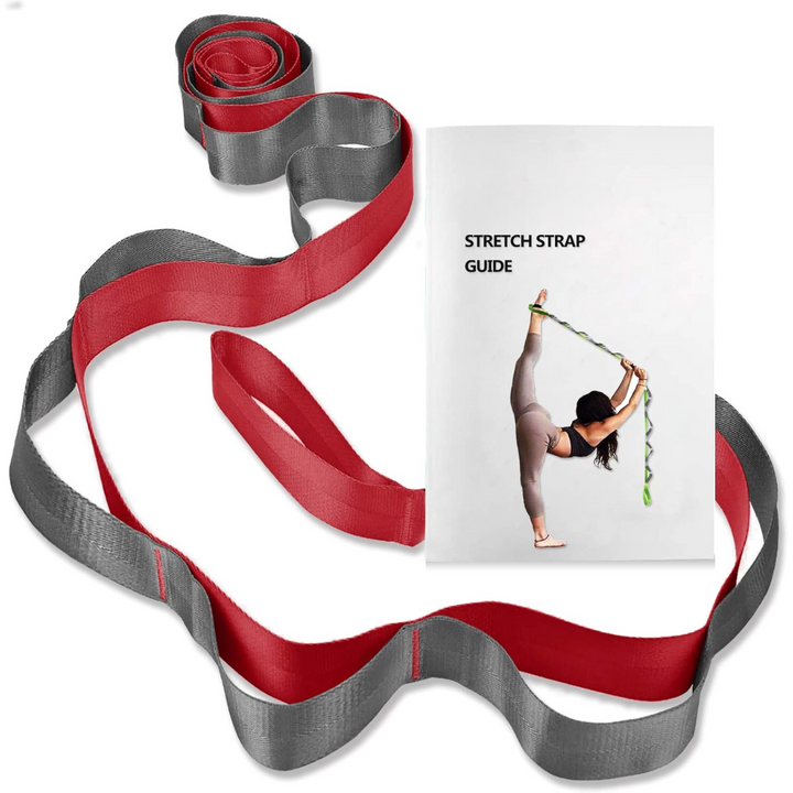Yoga Stretch Band with 12 Loops