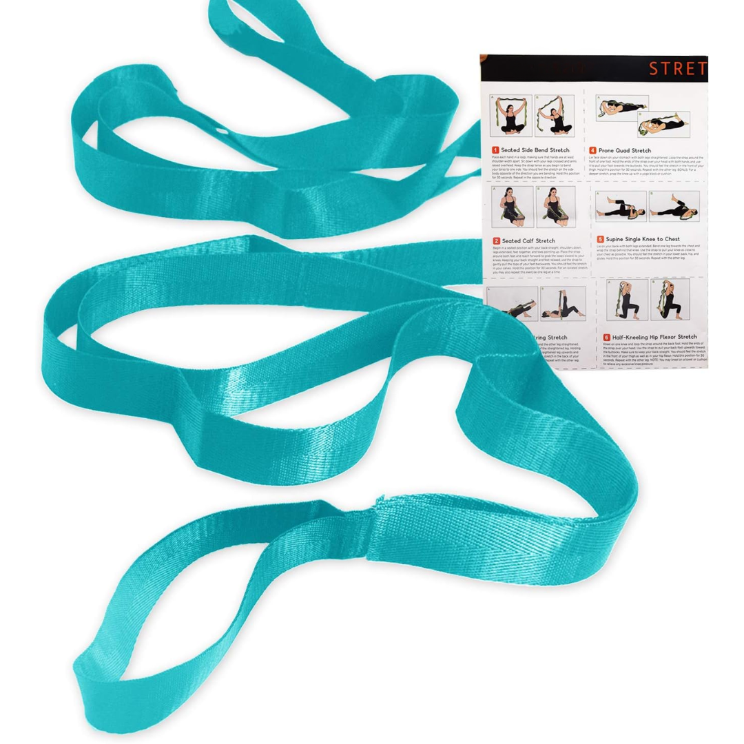 Yoga Stretch Band with 12 Loops