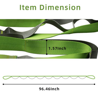 Yoga Stretch Band with 12 Loops