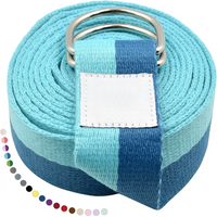 Yoga Strap with Adjustable D-Ring Buckle
