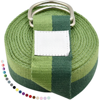 Yoga Strap with Adjustable D-Ring Buckle
