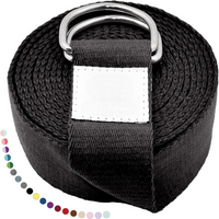 Yoga Strap with Adjustable D-Ring Buckle