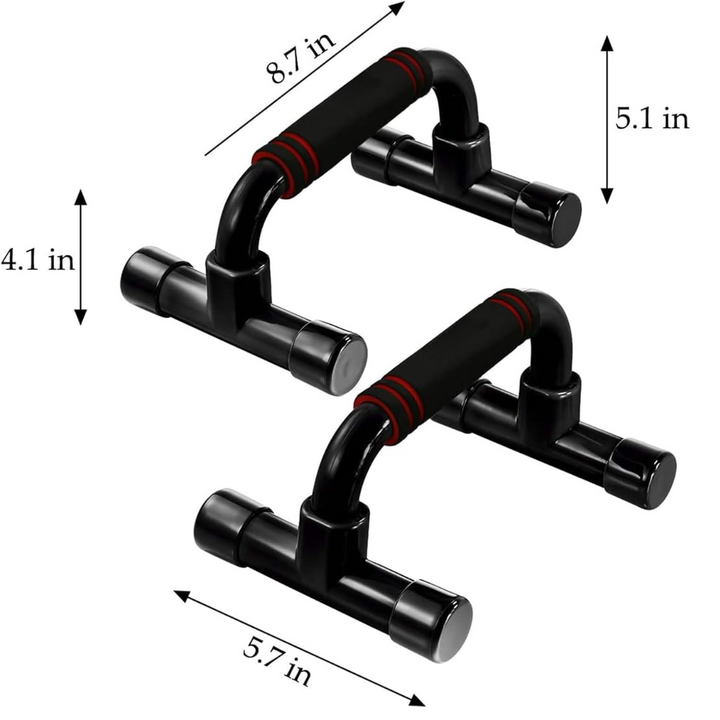 Ergonomic Push-Up Bars with Non-Slip Base