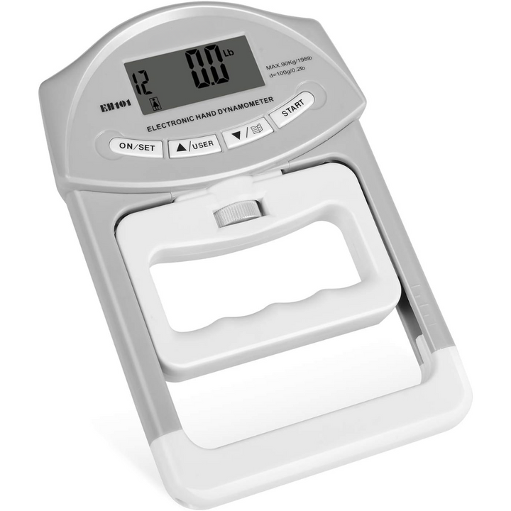 Digital Hand Dynamometer Grip Strength Meter - 90Kg Capacity