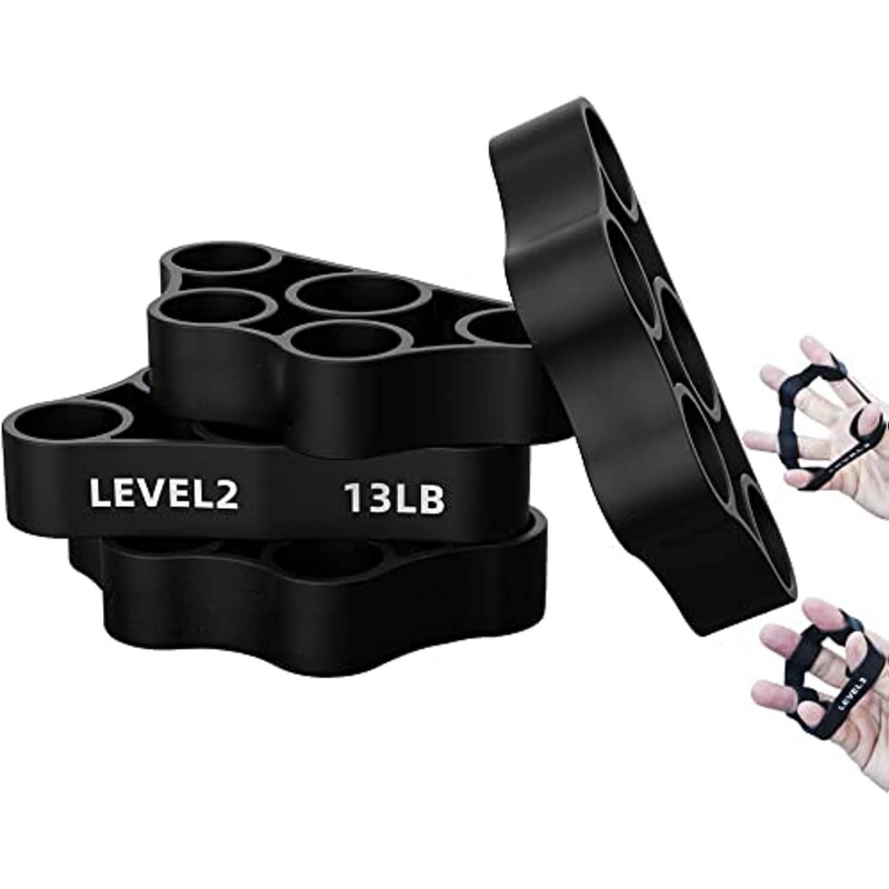 4-Pack Hand Exerciser Grip Strengthener Set