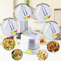 4-in-1 Heavy-Duty Vegetable Spiralizer with Strong Suction Cup
